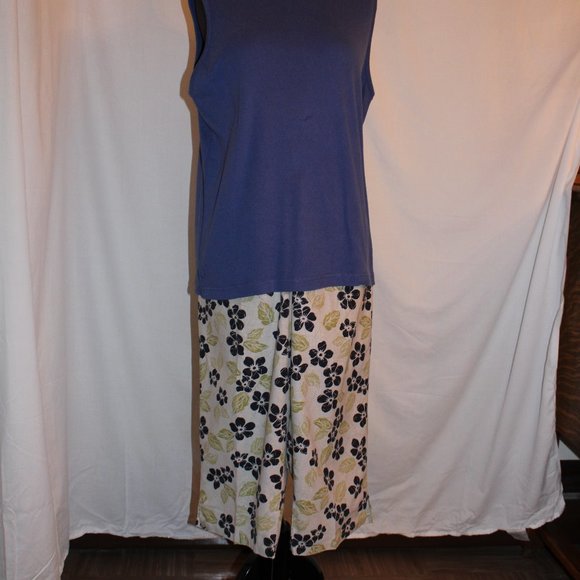 Christopher Banks 3 piece capris -size L sage - Picture 4 of 11